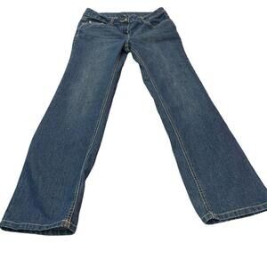 George Womens Medium Wash Adjustable Waist Blue Denim Jeans Size 16​​​​